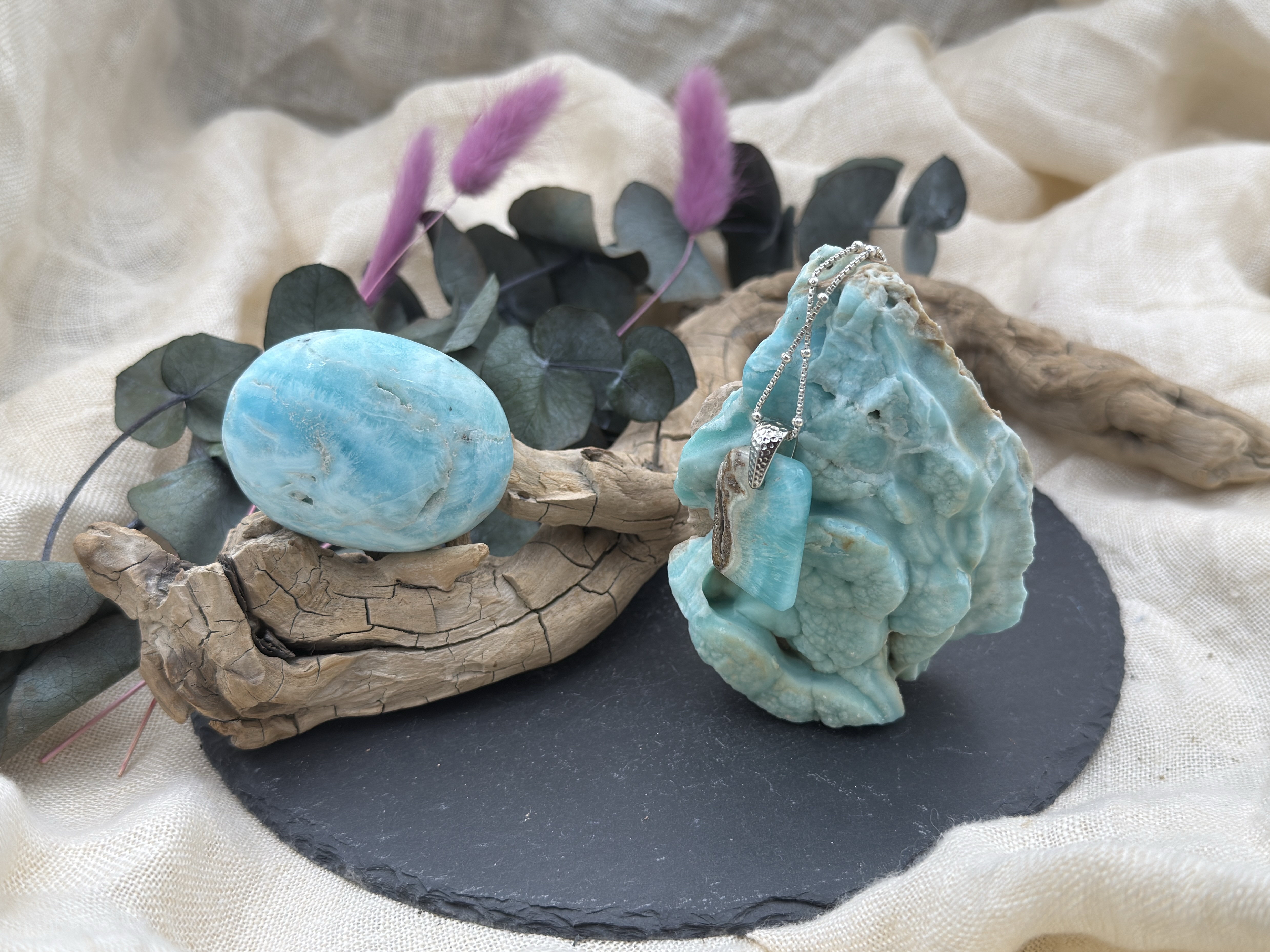 Aragonit blau